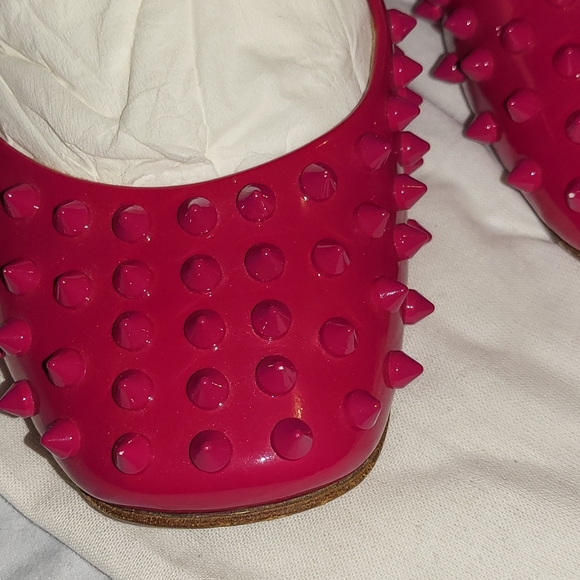 Christian Louboutin Spiked Flats (Pink) - Picture 10 of 14